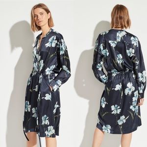 VINCE. Iris Print Satin Dress